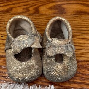 Freshly Picked Sparkling Gold Baby Shoes